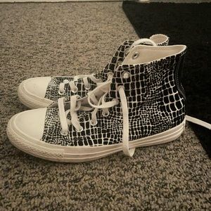 Converse Chuck Taylor All Star Hi Digital Daze snake print leather sneakers